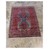 Vintage Handwoven Afshar Rug-1275