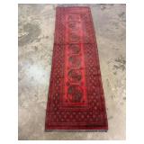 Vintage Hand-Knotted Turkaman Rug-1206