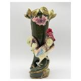 Antique Majolica Ceramic Vase-10583