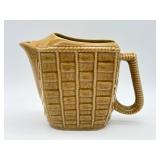 Basket Weave Pattern Ceramic Pitcher-10585