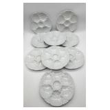 Nine Oyster Plates-10644