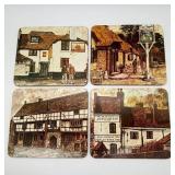 4 English Pub Scene Cork Place Mats