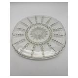 Pressed Glass Serving Plate
