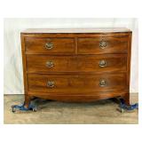 Antique Bowfront English Chest