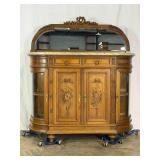 Antique Demi-Lune Sideboard-10486