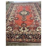 Vintage Hand-Knotted Mashad Rug-1006