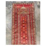 Vintage Handwoven Turkaman Rug-1030