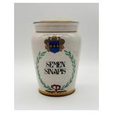 Apothecary Jar Marked "Semen Sinapis"-10581