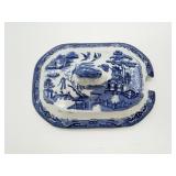 Blue Willow Pattern Tureen Lid