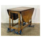 Oak Gateleg Drop Leaf Table-10563