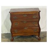 Three-Drawer Bombe-Front Chest-10538