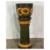 Ceramic Pedestal and Planter-9938