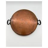 Copper Saute Pan with Iron Handles-10328