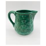 Green Basketweave Pitcher-10585