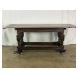 Early Antique Farm Table-10553
