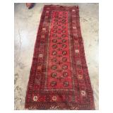 Vintage Hand-Knotted Turkaman Rug-1149