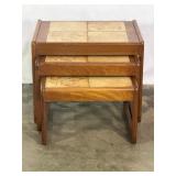 MCM Tile-Top Nesting Tables