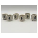 Six Porcelain Egg Cups