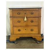 Antique Three-Drawer Chest-10480