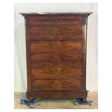 Louis Phillipe Chest With Marble Top-10482