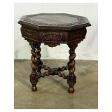 Antique Carved Side Table-10599