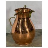 Large Copper and Brass Pitcher-10694
