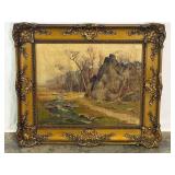 Antique Landscape Oil Painting-10660