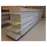 16ft Double Sided Gondola Shelving w/ End Caps