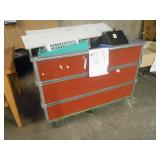 Cart full of shelving