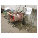 Bulk Lot - 4 Buggys, Clothes rack