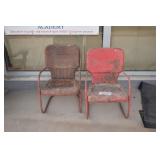 (2) Steel Lawn Chairs