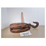 Large Wooden Ship Pully