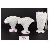 Vintage Fenton Milk White Nobnail