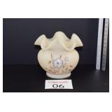 Fenton Painted Basket
