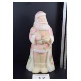 Fenton Glass Hand Painted Burmese Santa