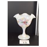 Fenton Gilded Star Flowers Dish