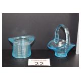 Fenton Blue Hat & Basket