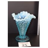 Fenton Blue Hobnail Vase