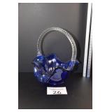 Fenton Blue Basket