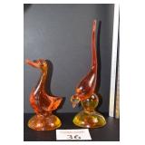 Fenton Orange Duck & Bird