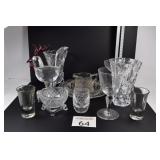 Lot of Assorted Clear Glassware