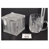Clear Glass Candy Dish & Mug