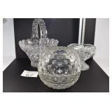 (3) Assorted Glass Dishes