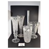 (4) Glass Vases