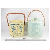 (2) Ceramic Baskets