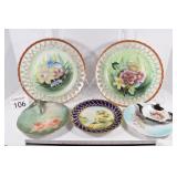 Assorted Painted Plates