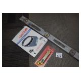 Level, OptiVisor & Utility Knife