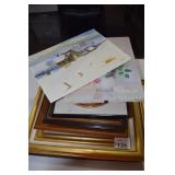 (7) Paintings & (1) Frame