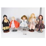 (5) Assorted Dolls