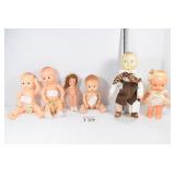 (6) Assorted Dolls